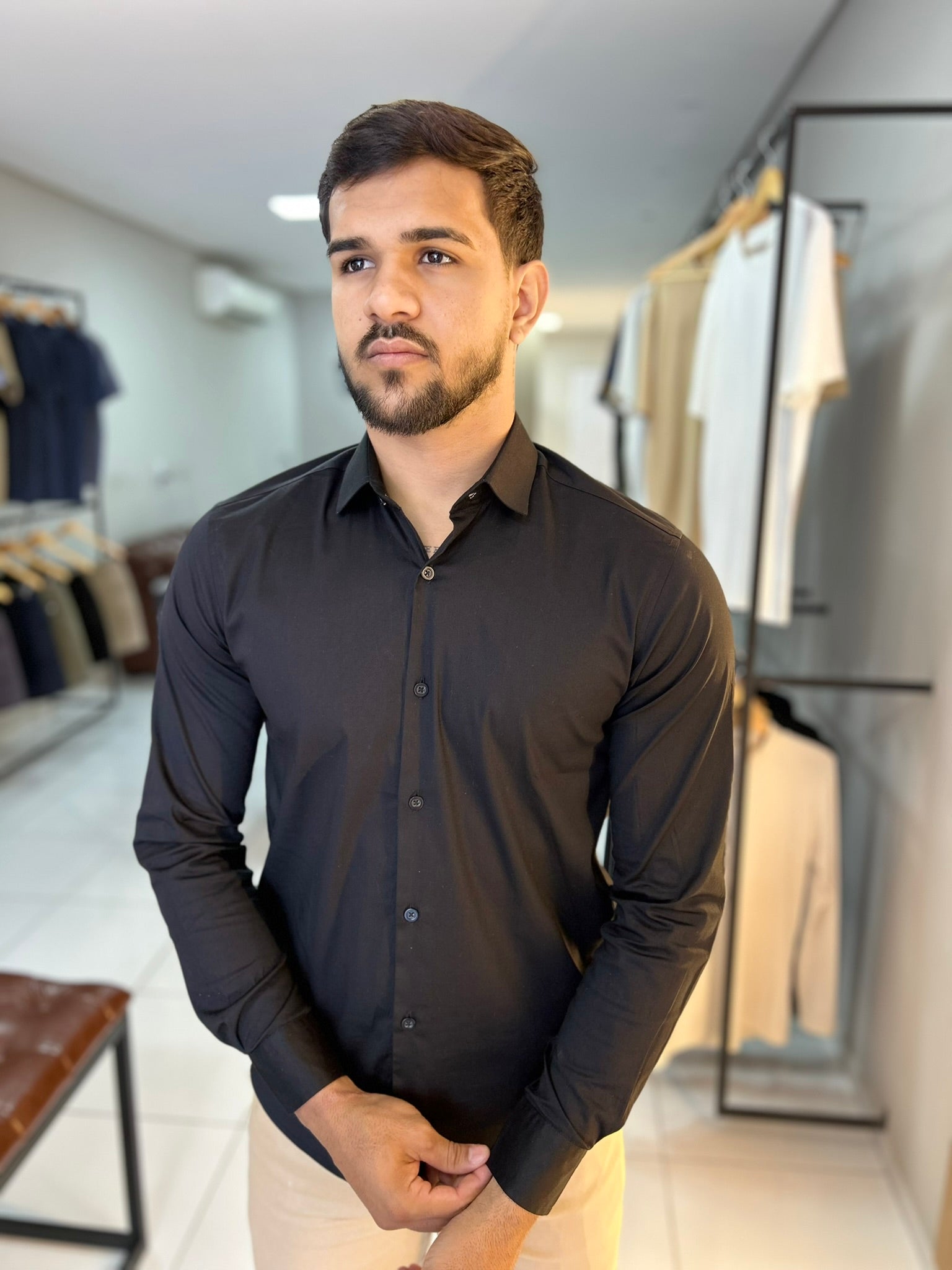 CAMISARIA MANGA LONGA