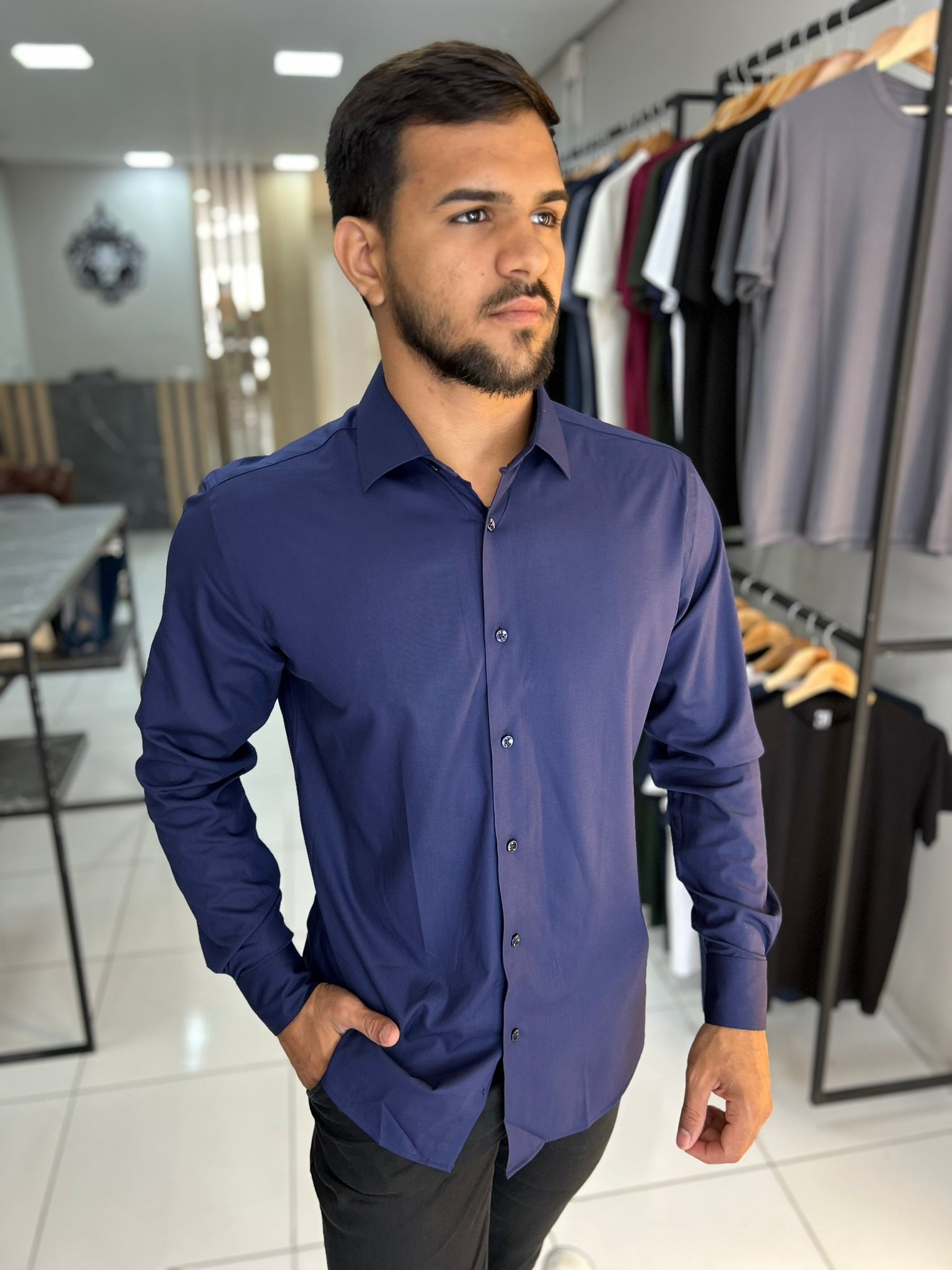 CAMISARIA MANGA LONGA TEC