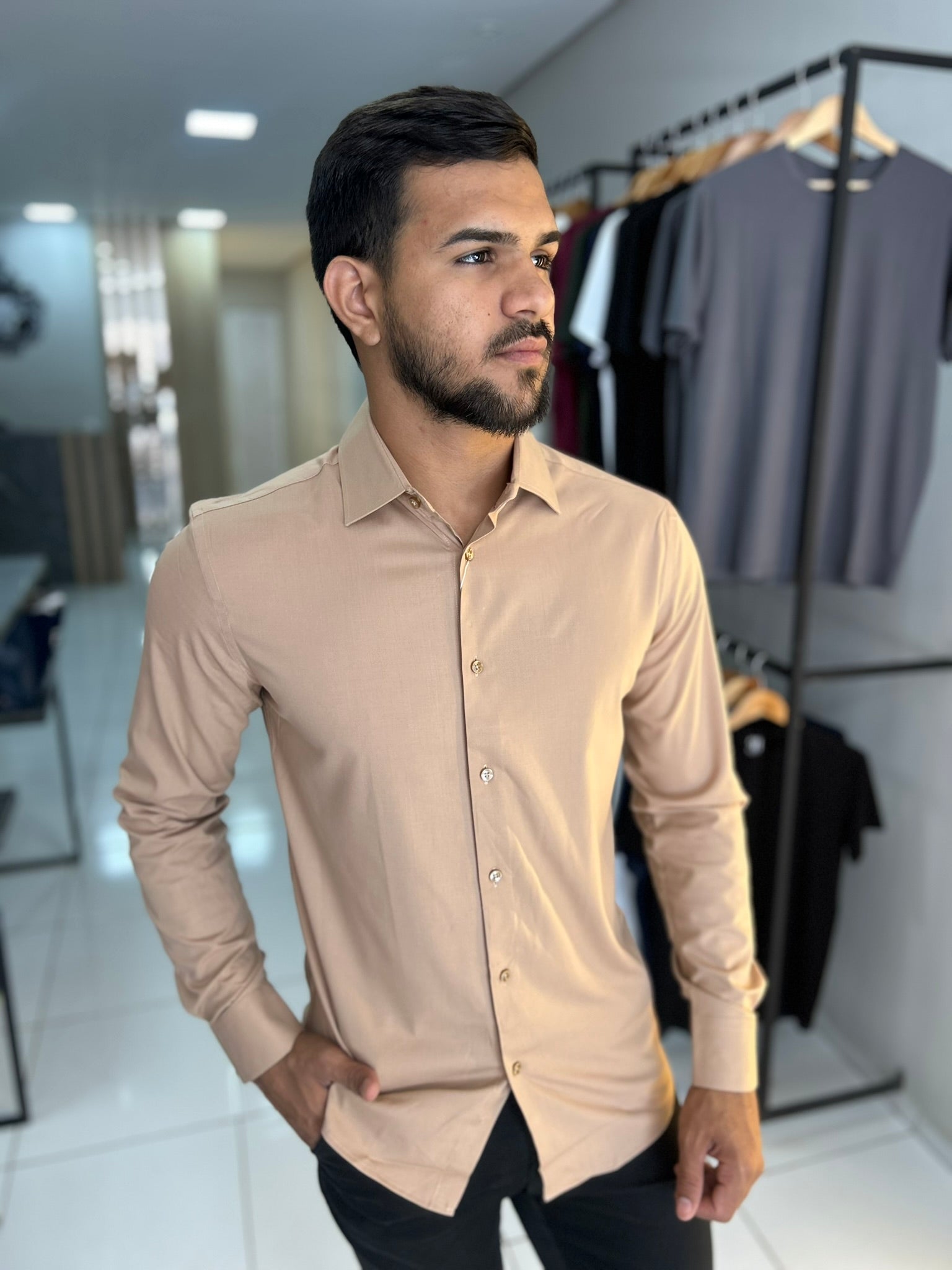 CAMISARIA MANGA LONGA TEC