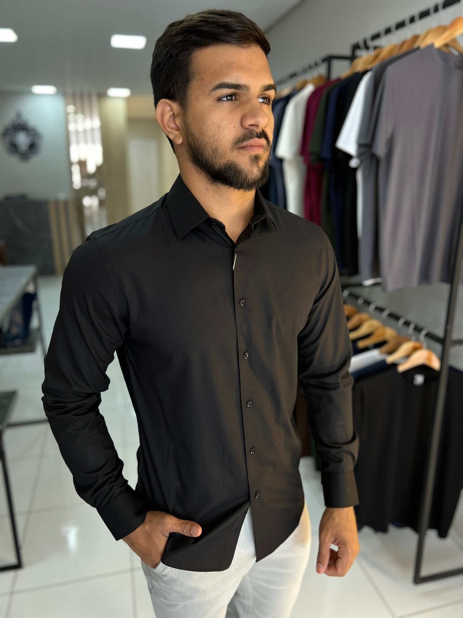 CAMISARIA MANGA LONGA TEC